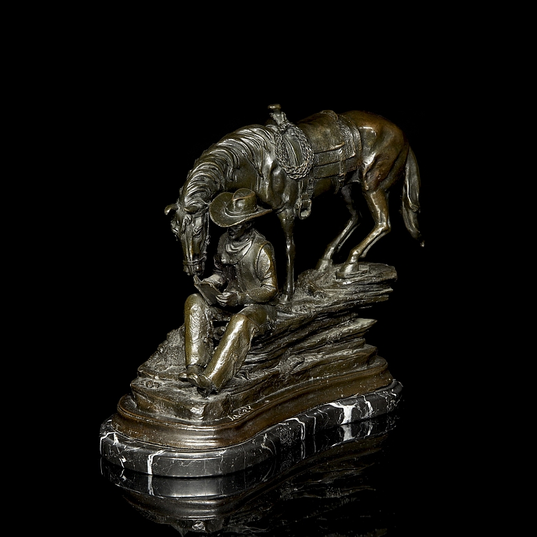 Jean Pierre Masier (1878–1957) ‘Cowboy with Horse’