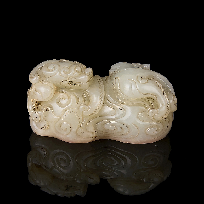 Hetian jade ‘Chilong’ seal, Qing dynasty