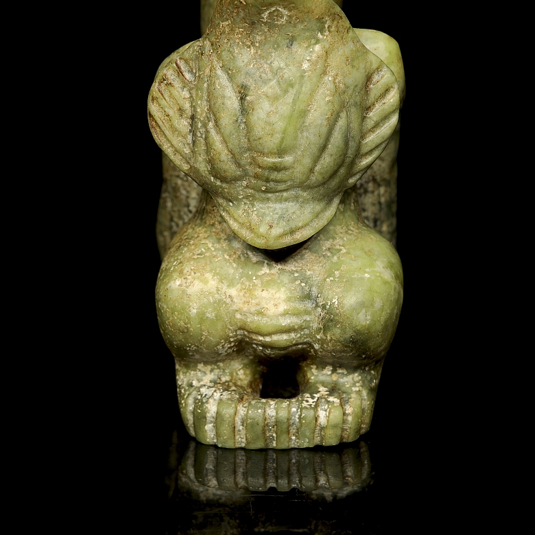Carved stone figure, Hongshang culture style - 6