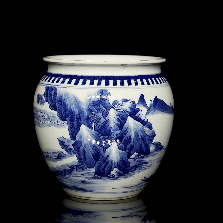 Jarrón de porcelana esmaltada 
