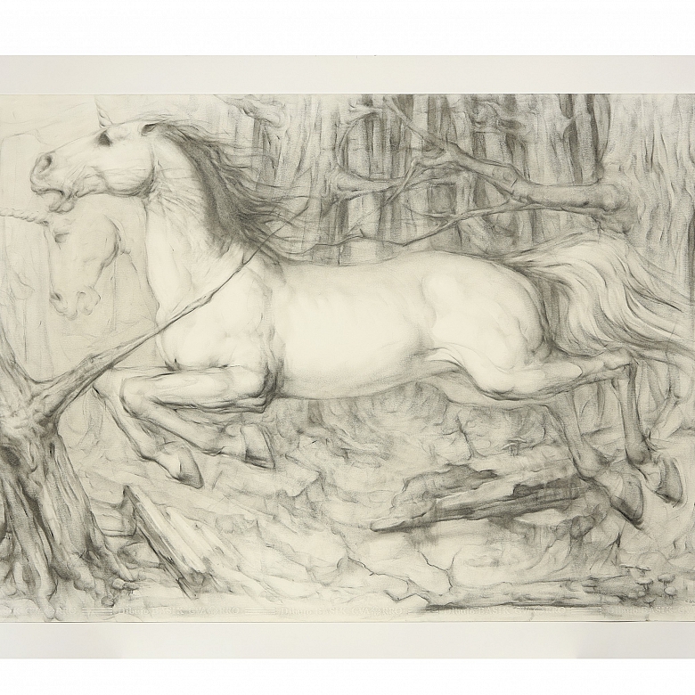 Joan Castejón (1945) “The eye of Odin, Unicorn”, 2012