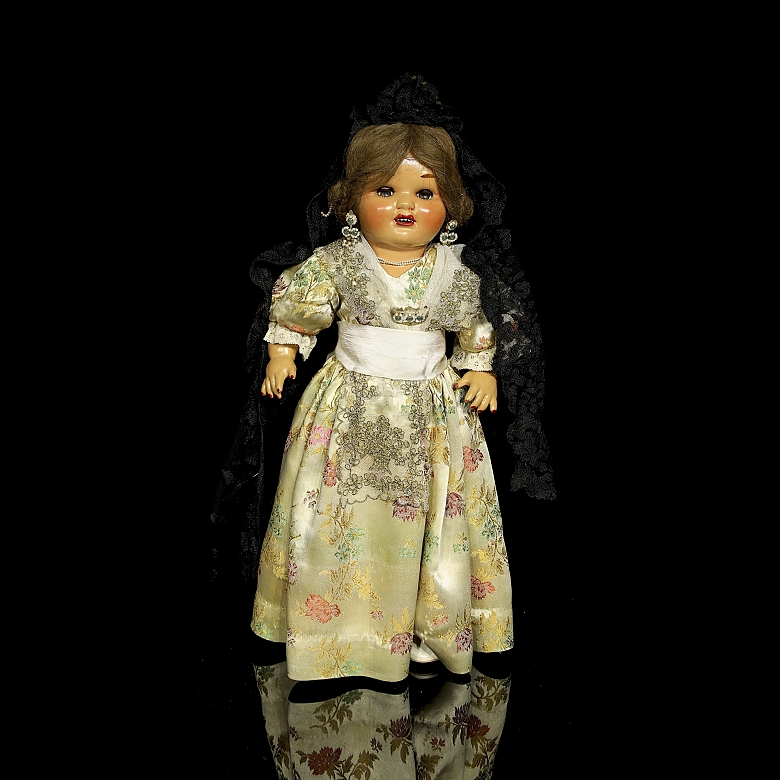经典“瓦伦西亚玛丽埃拉”玩偶，西班牙，约1948–1953年