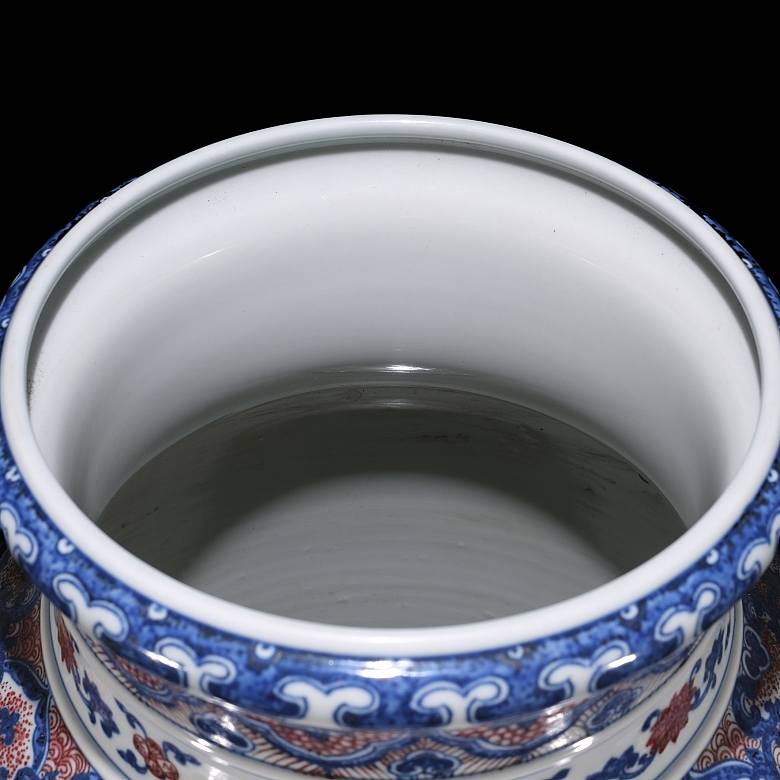 Jarrón de porcelana esmaltada 