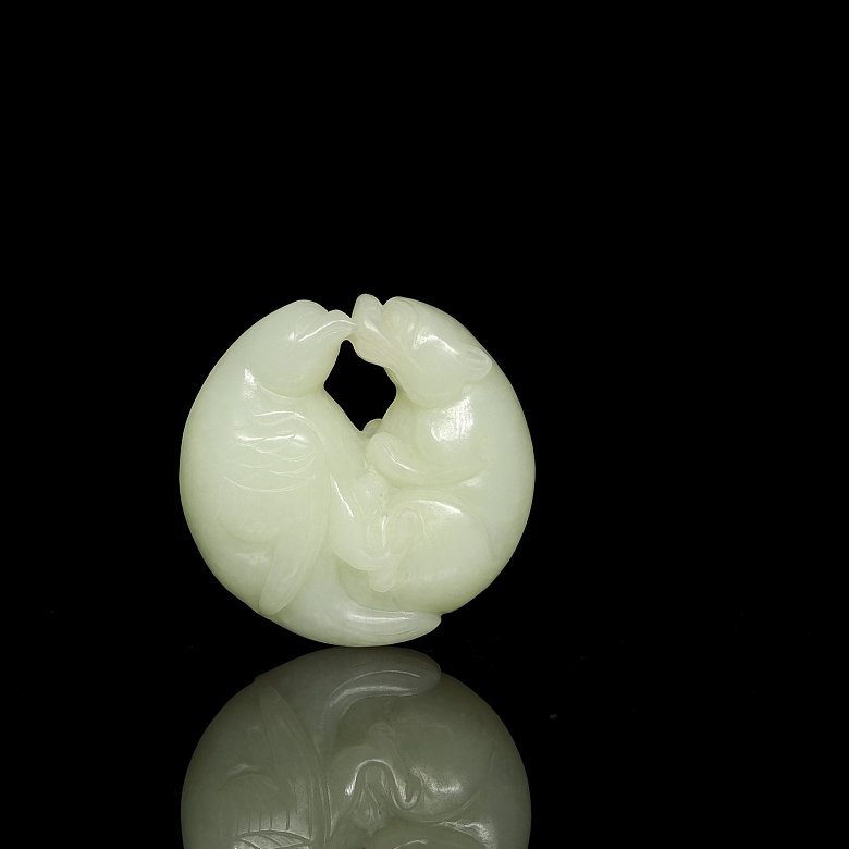 Colgante de jade blanco 