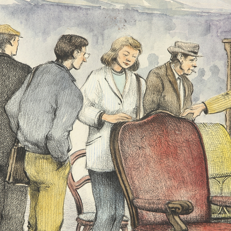 拉斐尔·加里奇 (1930–1994) 《古董商》1987 Rafael Garrich - 1