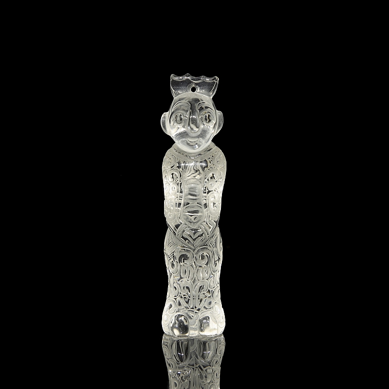 Colgante de cuarzo blanco