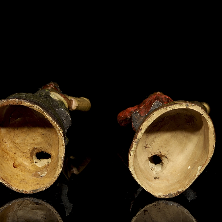 Pair of terracotta figures in Orientalist style, 20th century - 5