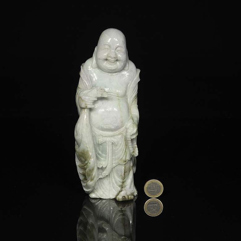 翡翠雕「布袋和尚」20世纪