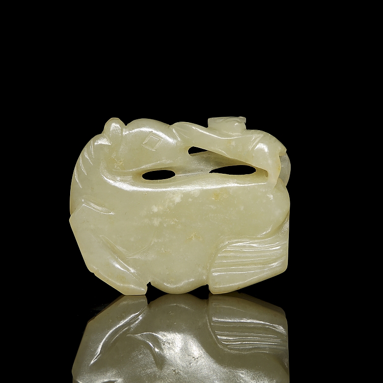 Placa de jade tallado