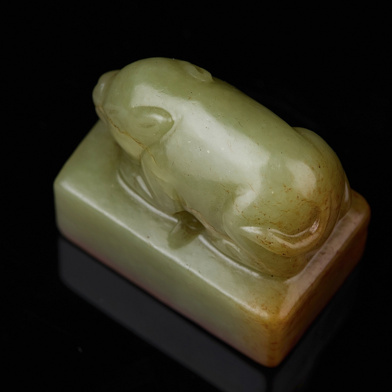 Sello de jade amarillo