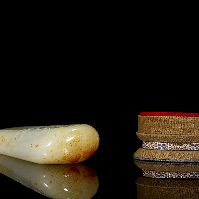 Roca de jade blanco de Hetian 