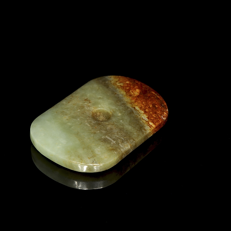 Colgante de jade tallado, cultura Hongshan