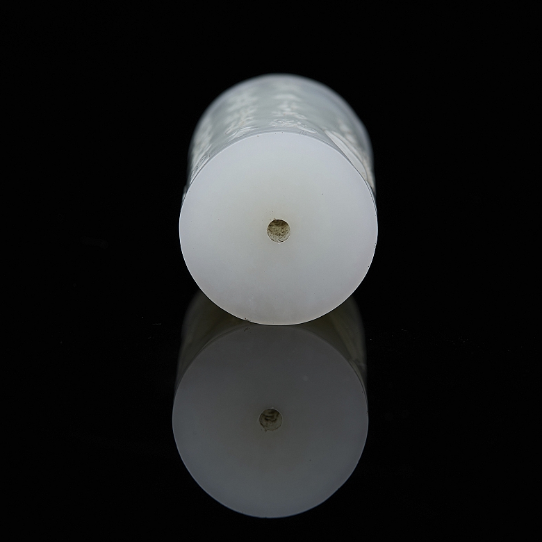 Colgante de jade blanco de Hetian 