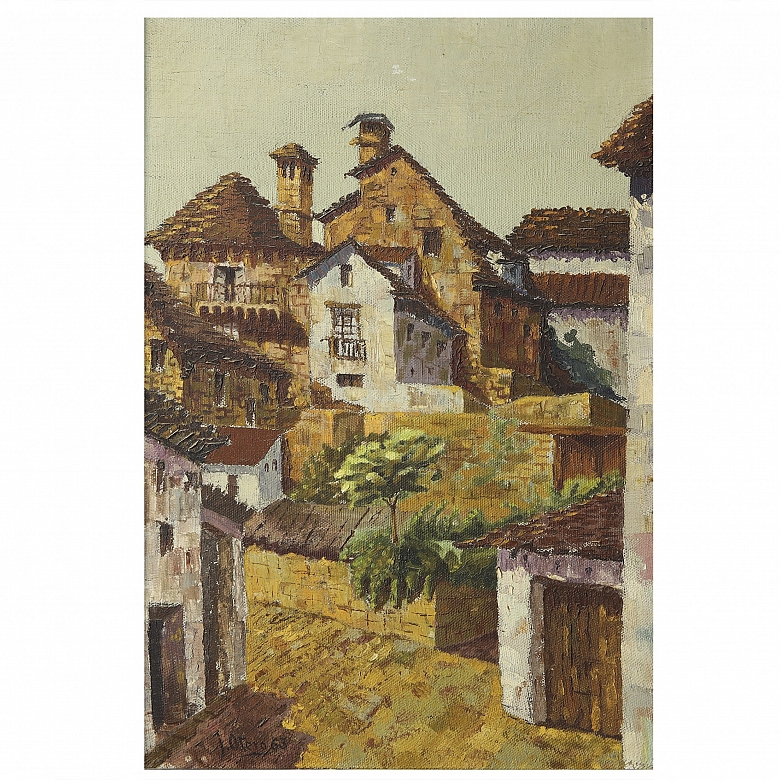 奥特罗 J. Otero（20世纪）《村庄》，1963年