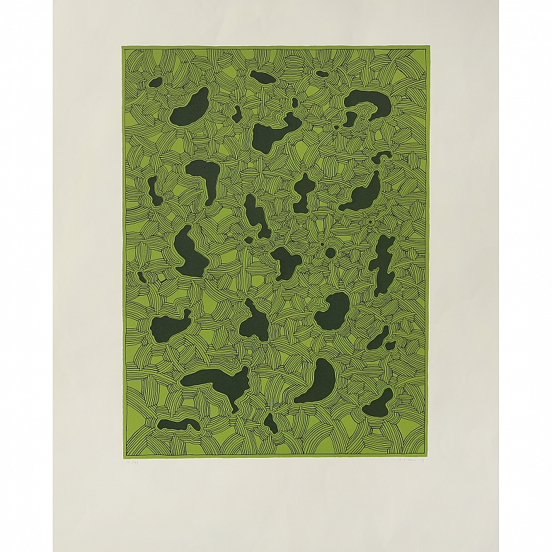 阿尔弗雷多·阿尔凯恩·帕蒂亚罗约 Alfredo Alcain Partearroyo (1936) 《绿色斑点》，2003 年