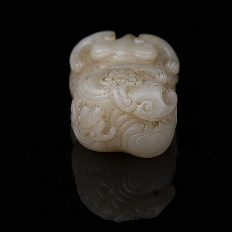 Sello de jade blanco de Hetian