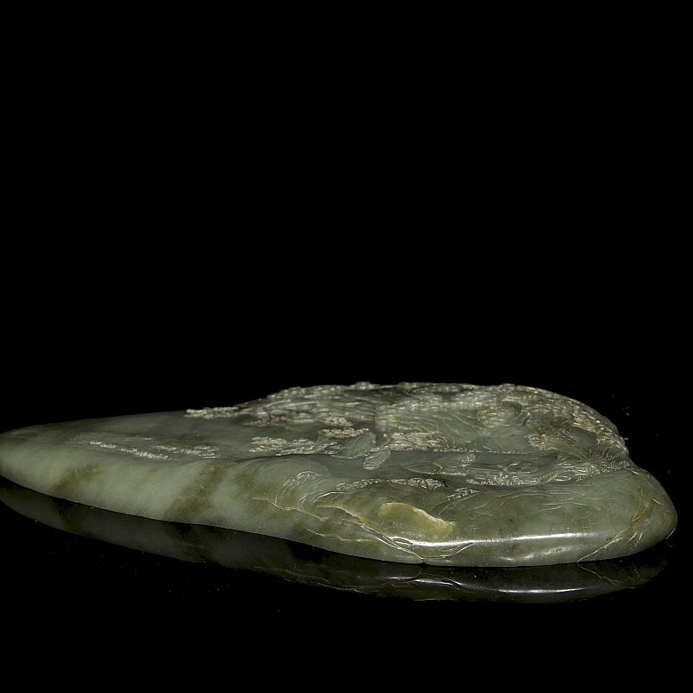Roca de jade tallada 