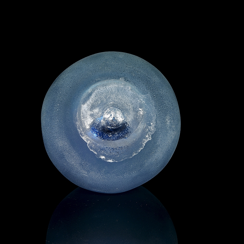 Jarrón globular de Liulí, dinastía Tang