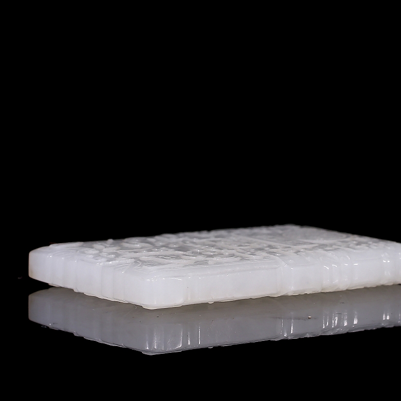 Placa de jade blanco de Hetian