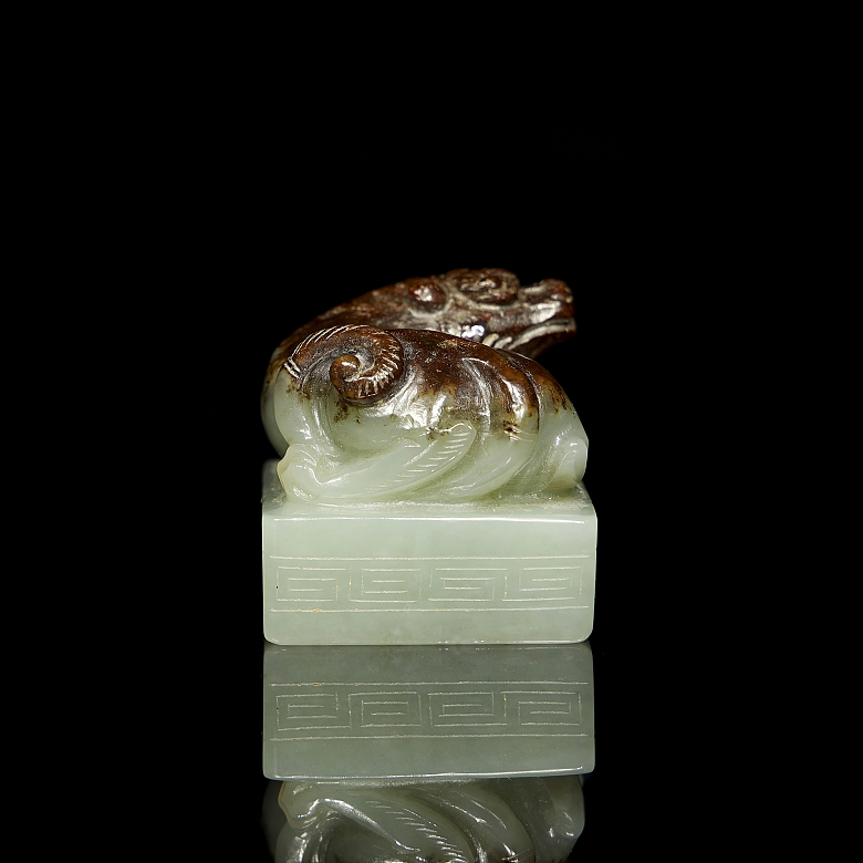 Sello de jade amarillo 