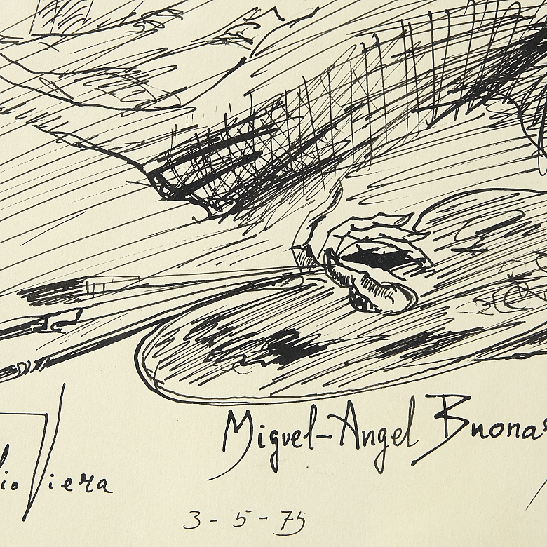 Julio Viera Fleitas (1934-2023) “Miguel Ángel Buonarroti”, 1975