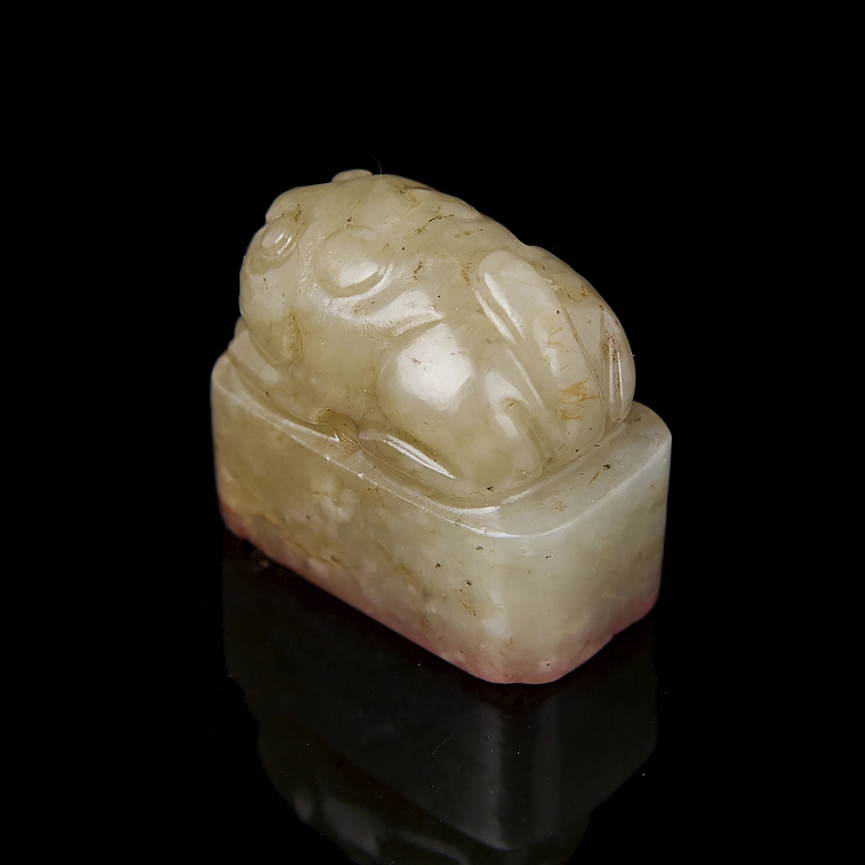 Carved jade seal ‘Beast’, Qing dynasty