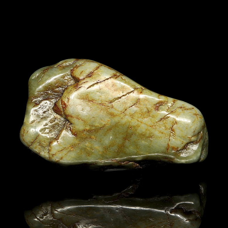 Carved jade figure, ‘Elders under the tree’, 20th century - 3