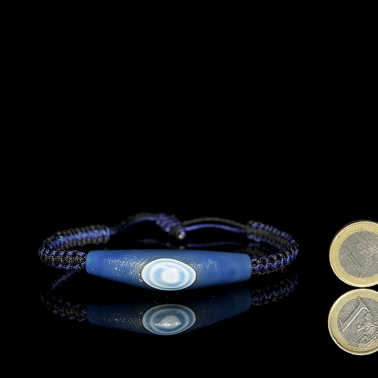 Cuenta Dizi de ágata azul, dinastía Tang