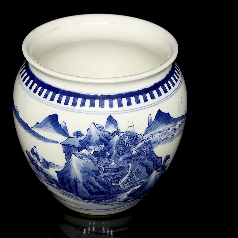 Jarrón de porcelana esmaltada 