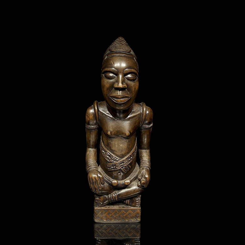 Figura conmemorativa, pueblo Kuba, R.D. del Congo, s.XX