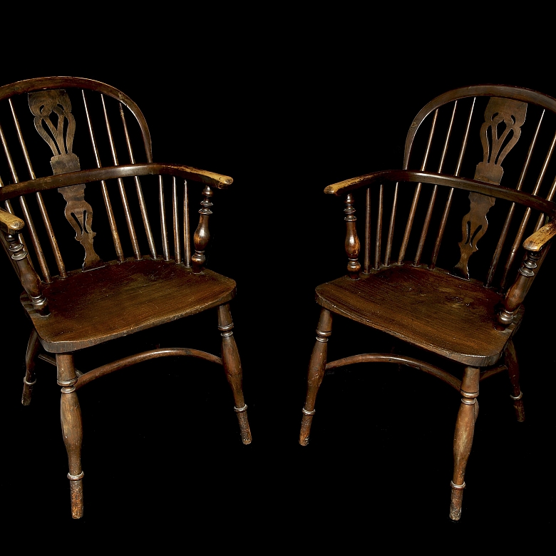 Pareja de butacas Windsor, ca. 1860