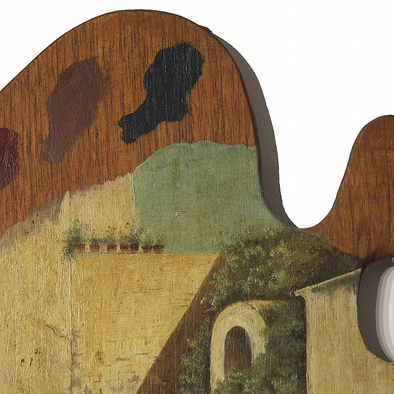 画家调色板“洗衣妇”