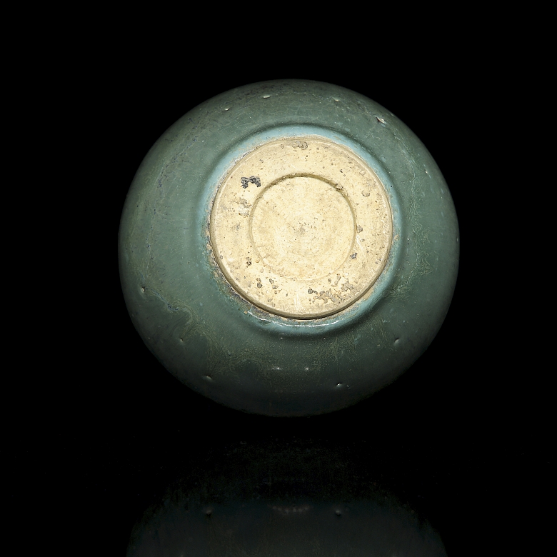 Porcelain vase with flambé glaze, 20th century - 3