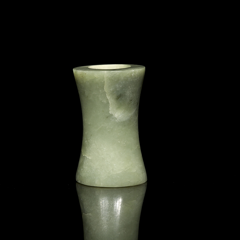 Carved jade pendant, Qijia culture - 2