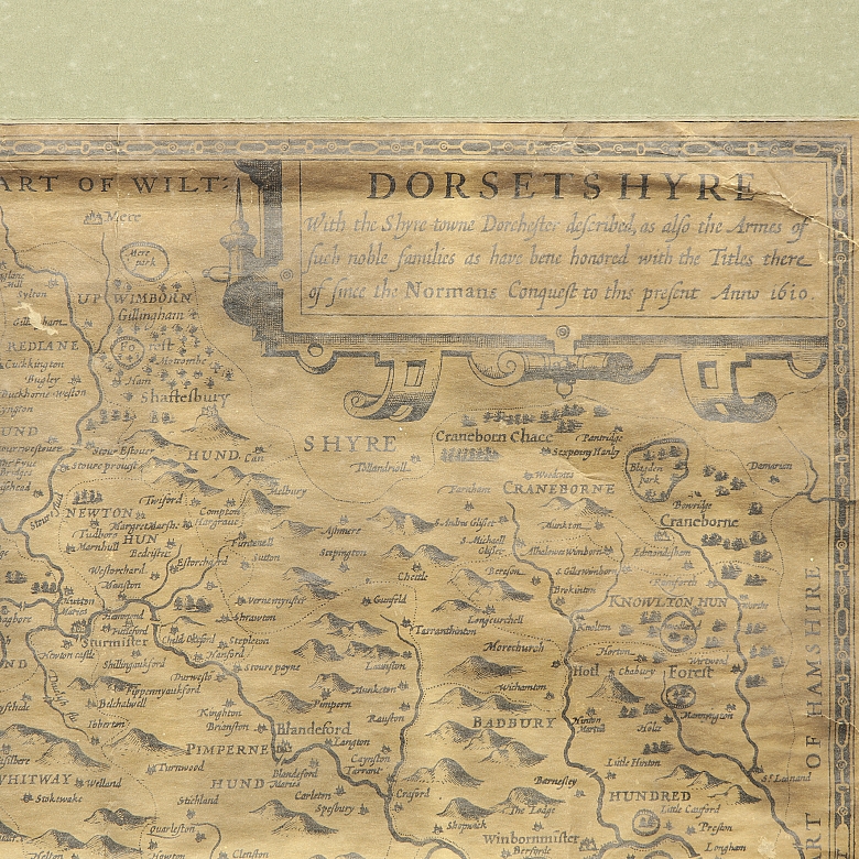 Map of Dorsetshire, 19th - 20th century - 2
