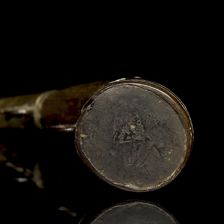 Bronze and horn tinderbox, Asia, 19th century - 3