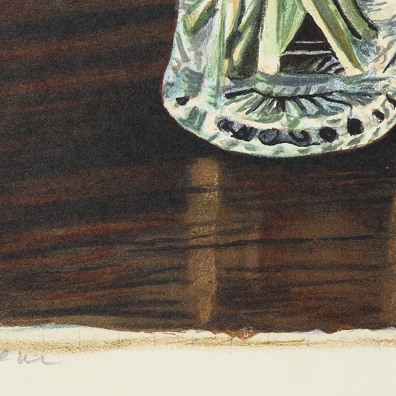 阿里·阿泽内（1934）《耶路撒冷风景与花瓶》 - 5