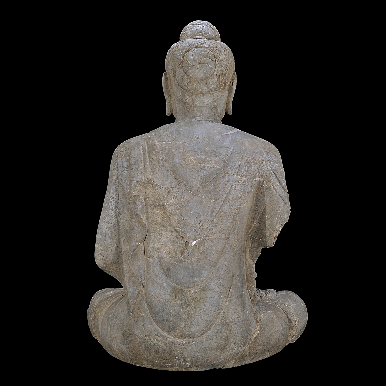 Gran figura de piedra tallada 