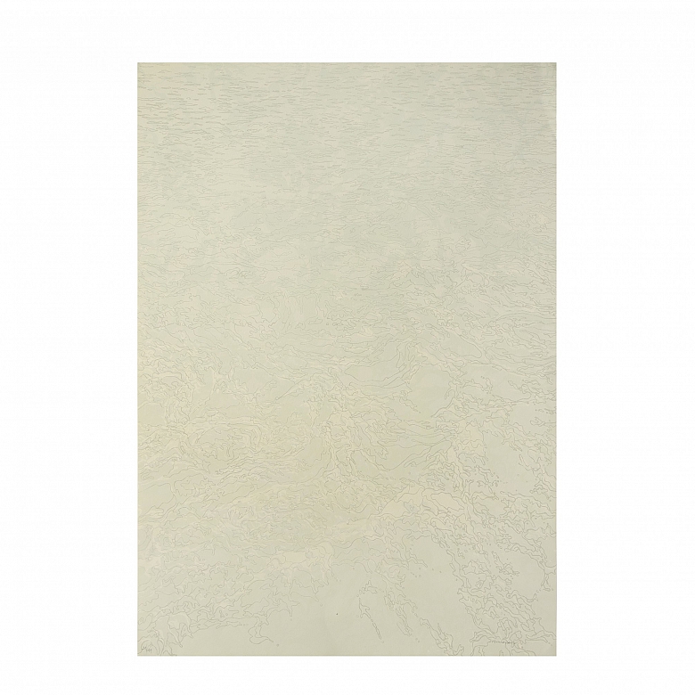 爱德华多·桑斯·弗莱尔 Eduardo Sanz Fraile（1928–2013）《波浪 I》，2004年