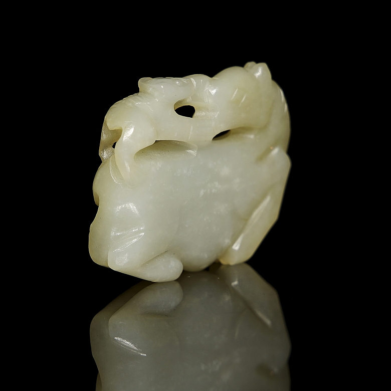 Placa de jade tallado