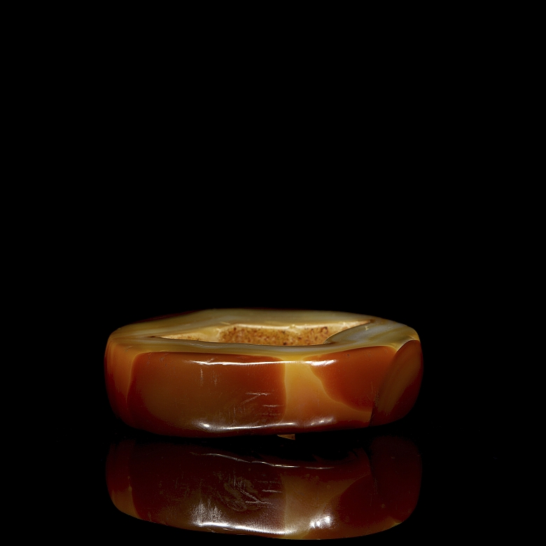 Colgante de ágata tallada, dinastía Zhou - 5