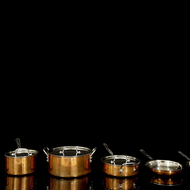 Cuisinart copper cookware set, 20th century