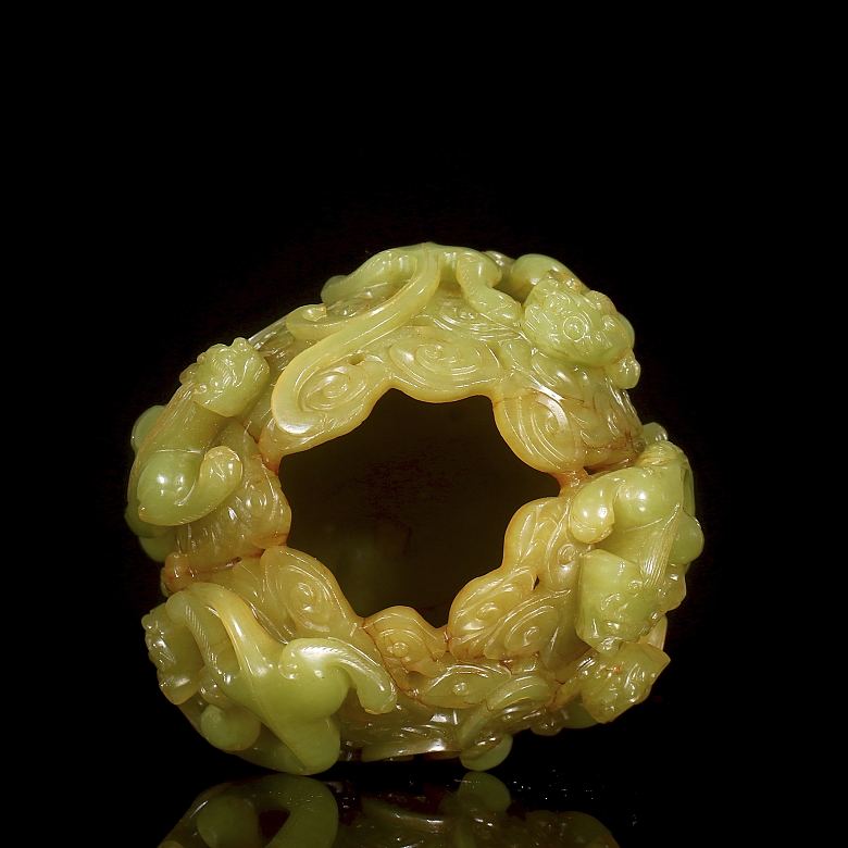 Incensario de jade amarillo 