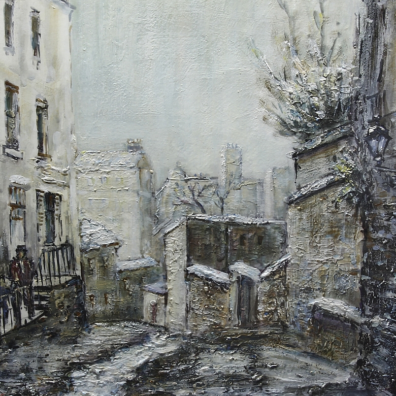 Juan Sevilla Sáez (1922) “Vista de calle”