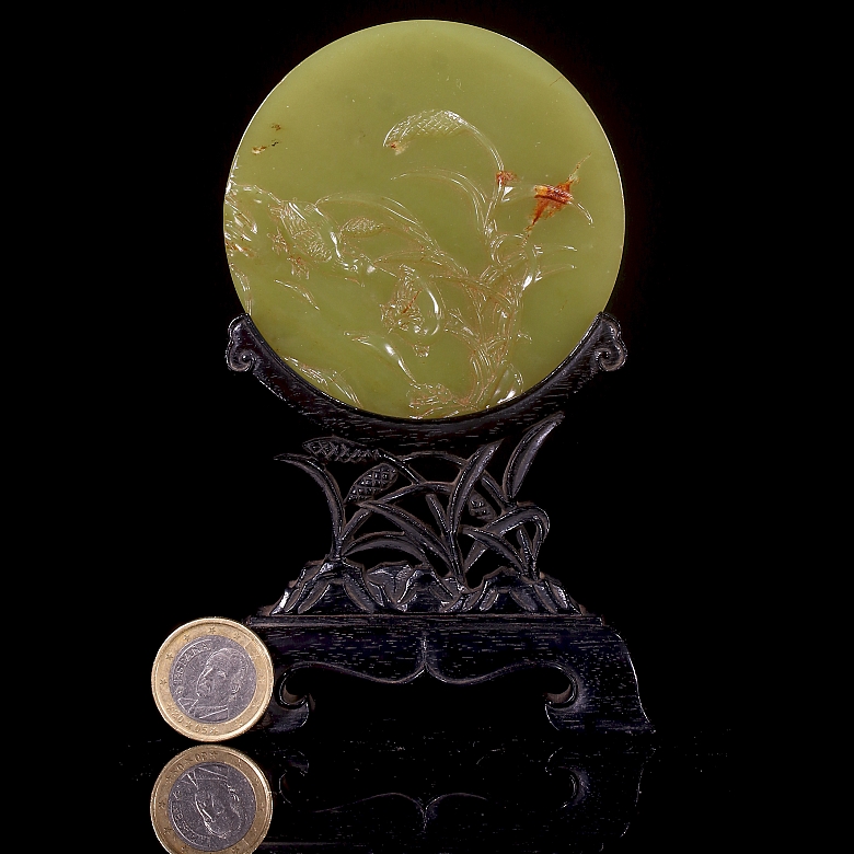 Panel de jade amarillo de Hetian 