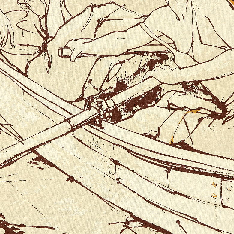 Bernard Dufour (20th-21st century) ‘Ladies in a Boat’ - 4