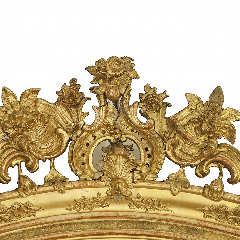 Large Louis XVI style mirror, 18th-19th century