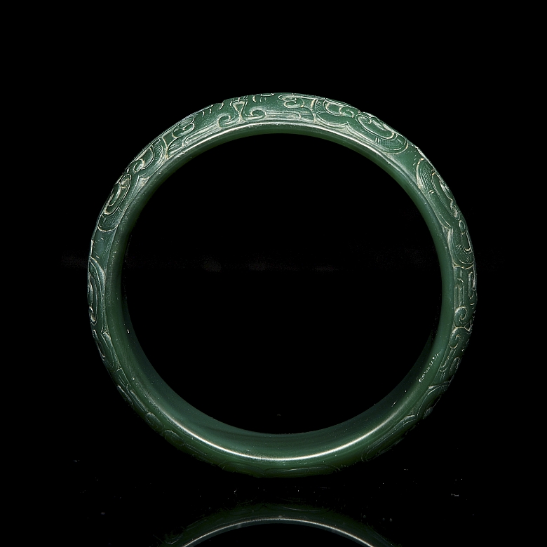 Brazalete de ágata verde, dinastía Han