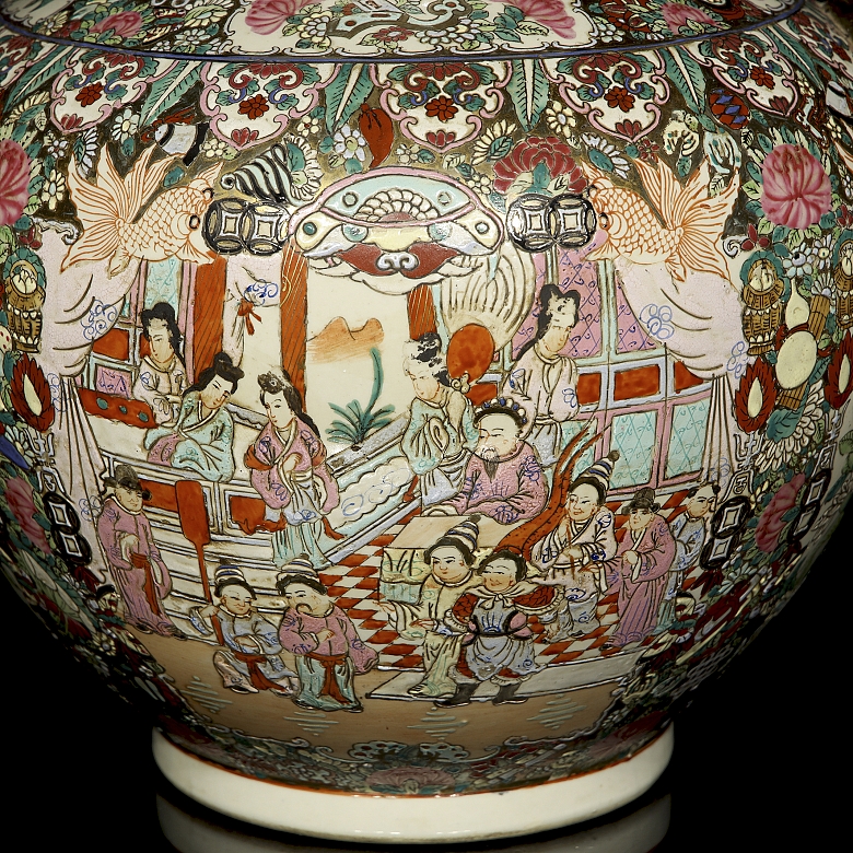 Jarrón de porcelana