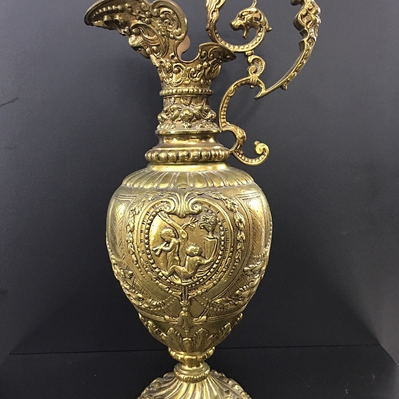 美丽的青铜双耳瓶 - 6